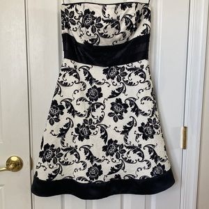 White House Black Market strapless dress.